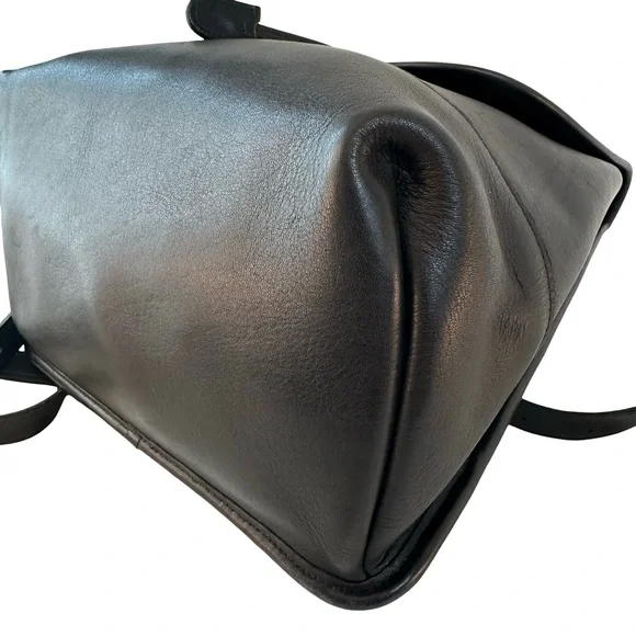 Vintage Coach Daypack Black and Nickel - Picture 6 of 13